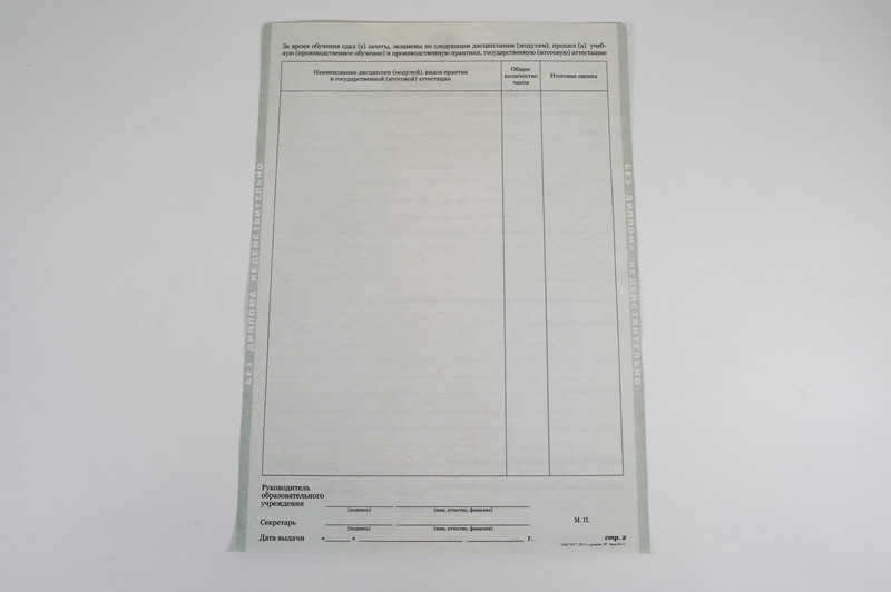 Диплом о начальном образовании  2010-2024 годов в Балаково